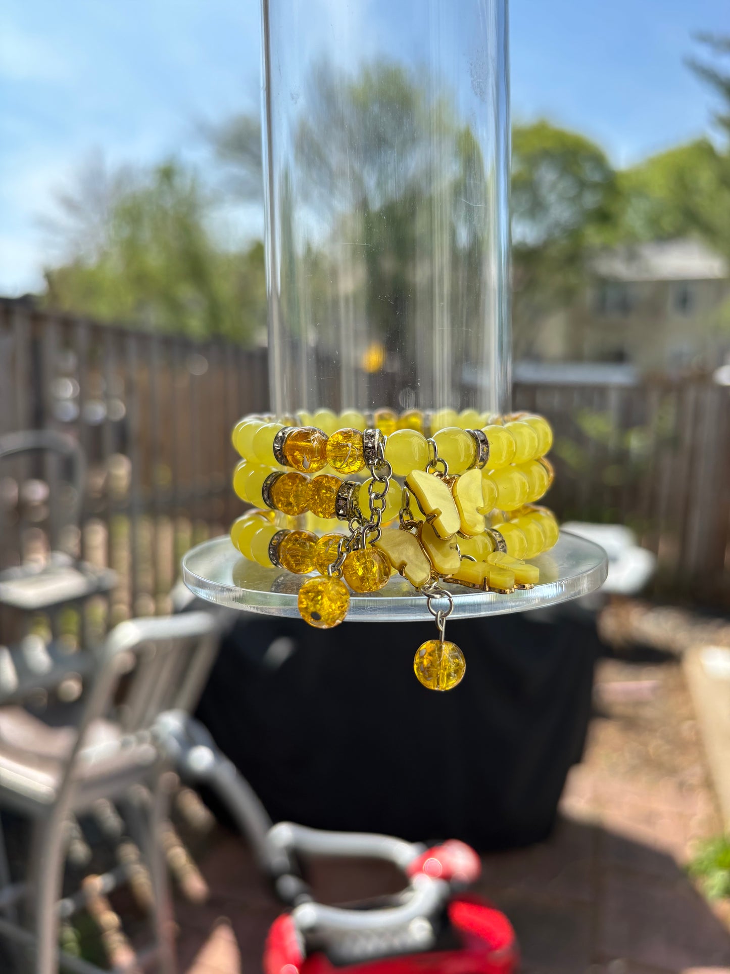 Golden Glow Charm Bracelet