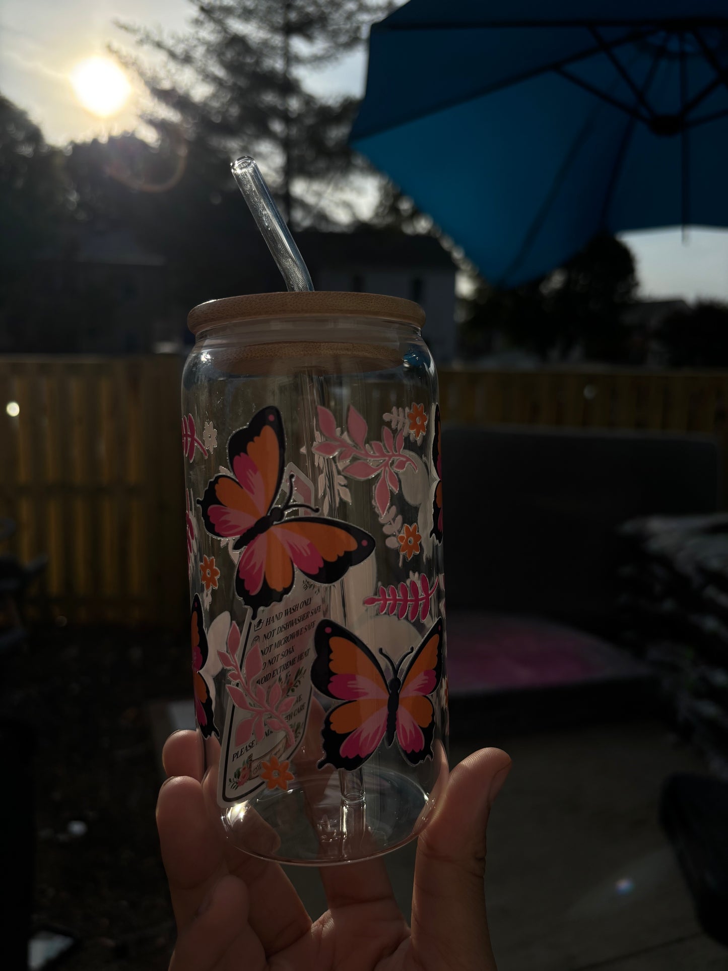 Pretty Butterfly Tumbler