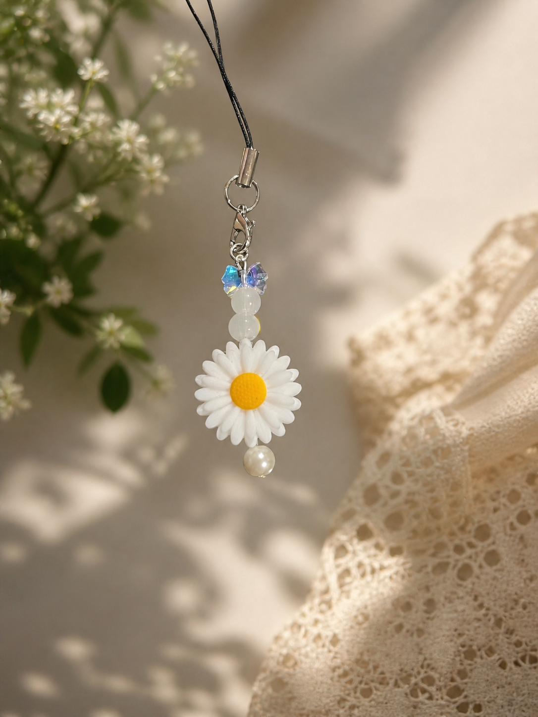 Sun Flower Phone Charm