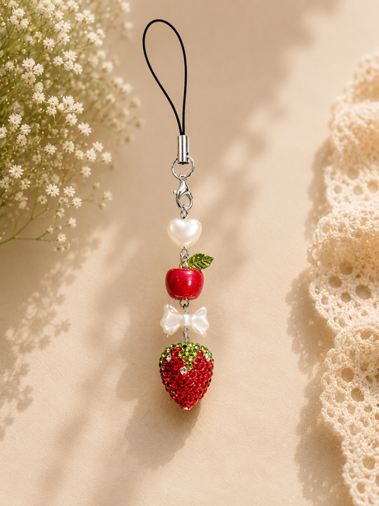 Strawberry Land Phone Charm