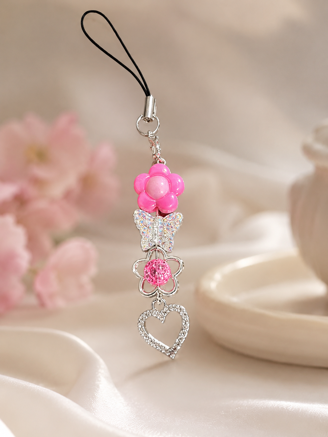 Pink summer Phone Charm
