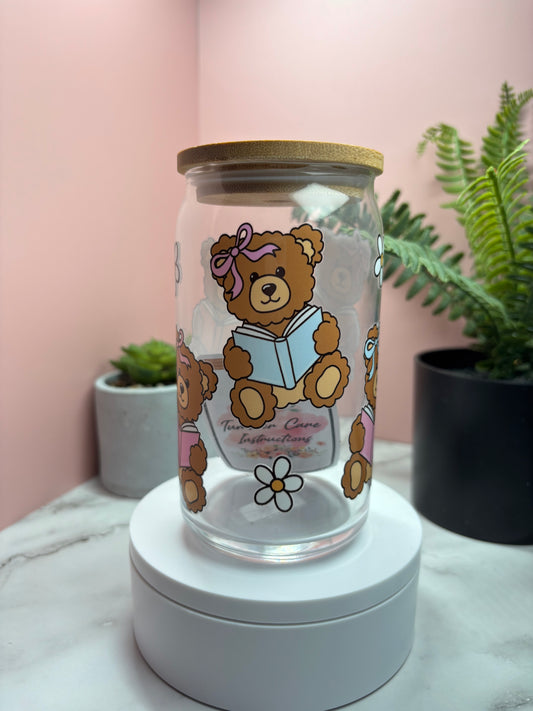 Bears Loves To Read Too Tumbler