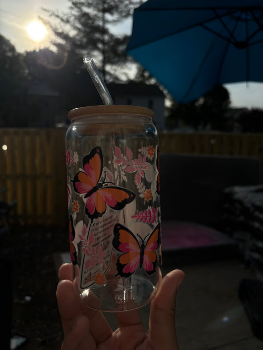 Pretty Butterfly Tumbler