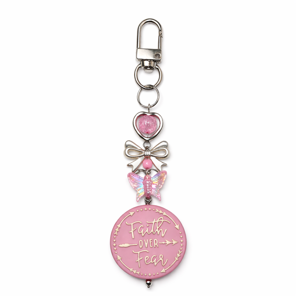 Faith Over Fear Keychain