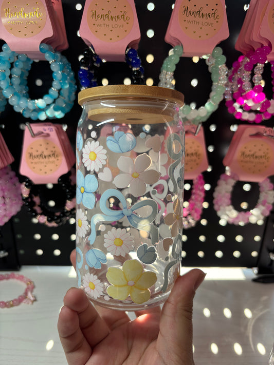 Blue Bow Garden Tumbler